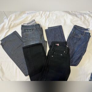 Paige , True Religion and 7 For AllMankind and Assorted Denim Jeans Collection
